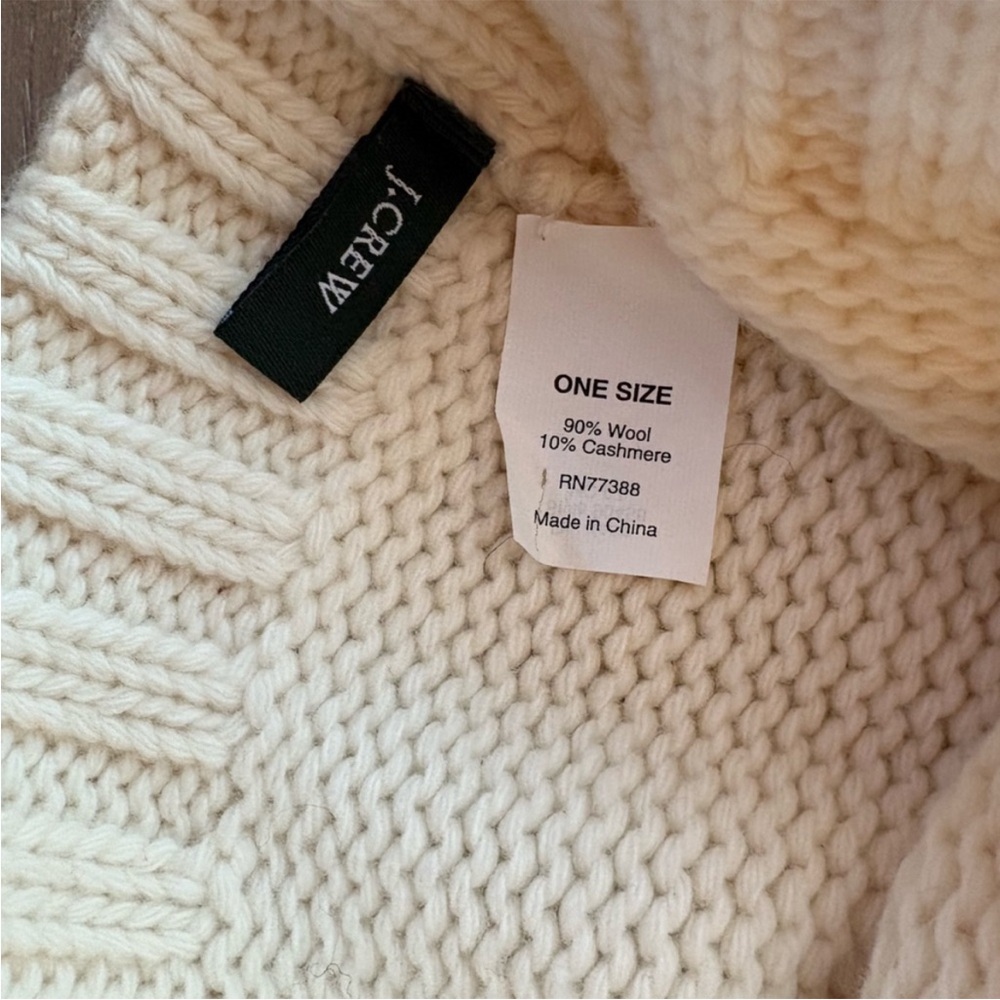 J. Crew Handknit Wool Cashmere Beanie - Picture 3 of 3